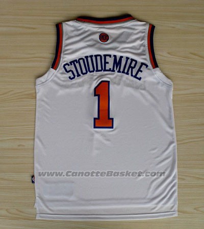 Maglia New York Knicks Amar'e Stoudemire #1 Bianco